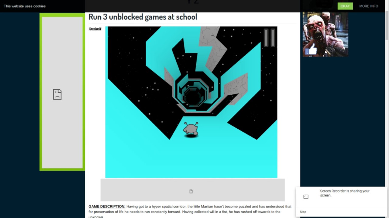 run 3 free unblocked games
